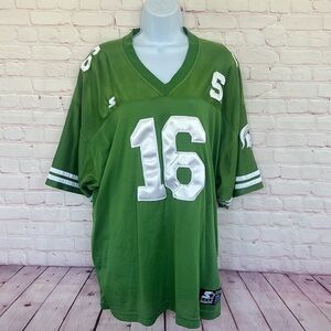 90’s Vintage Spartans green mesh jersey size XL